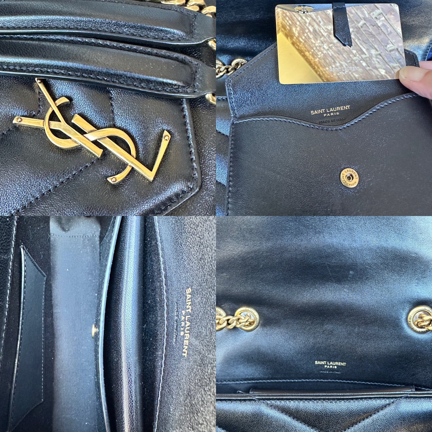 Saint Laurent Loulou NM Shoulder Bag Matelasse Chevron Leather Small	51124