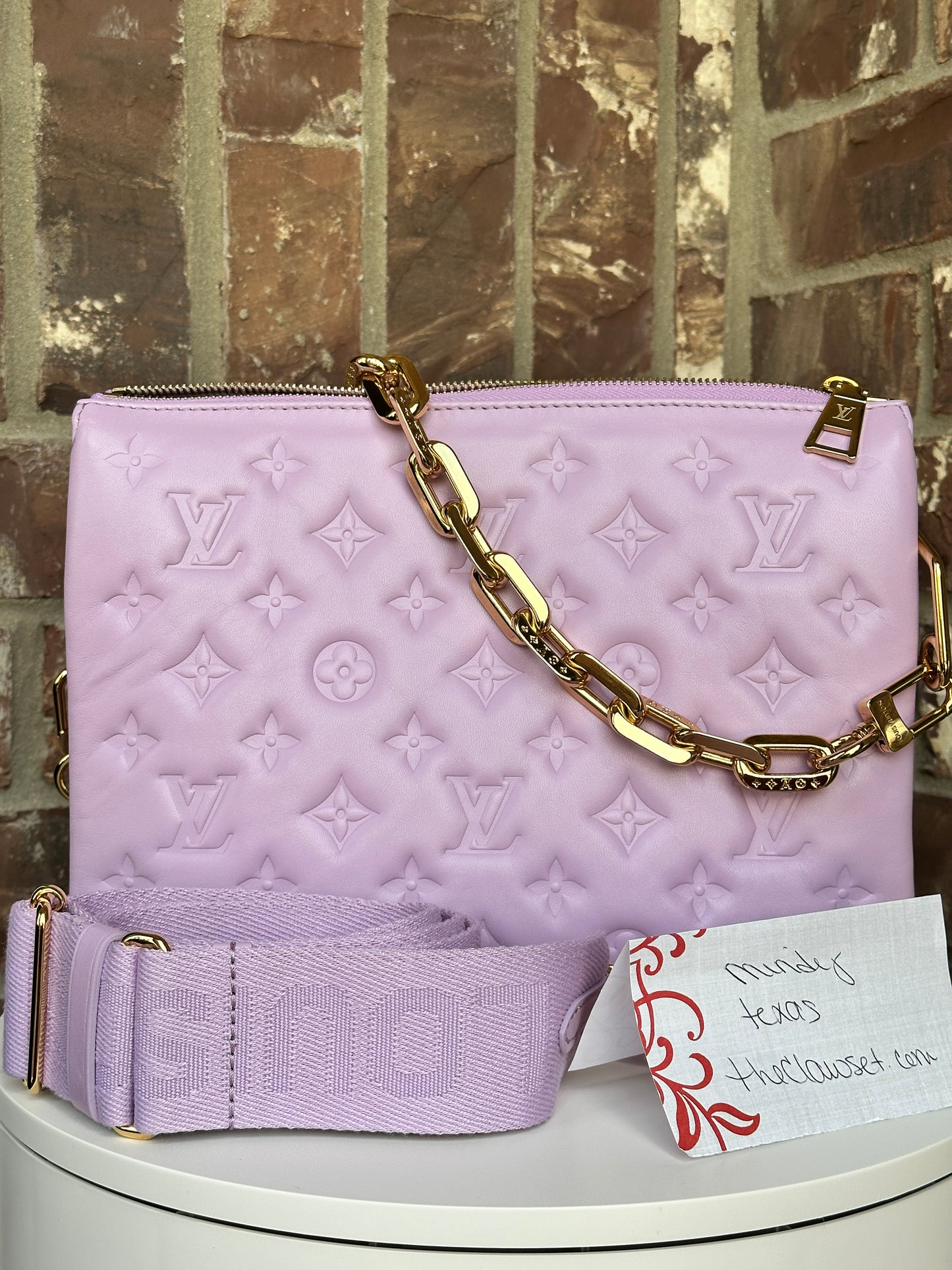 Louis Vuitton Coussin Embossed Lambskin PM