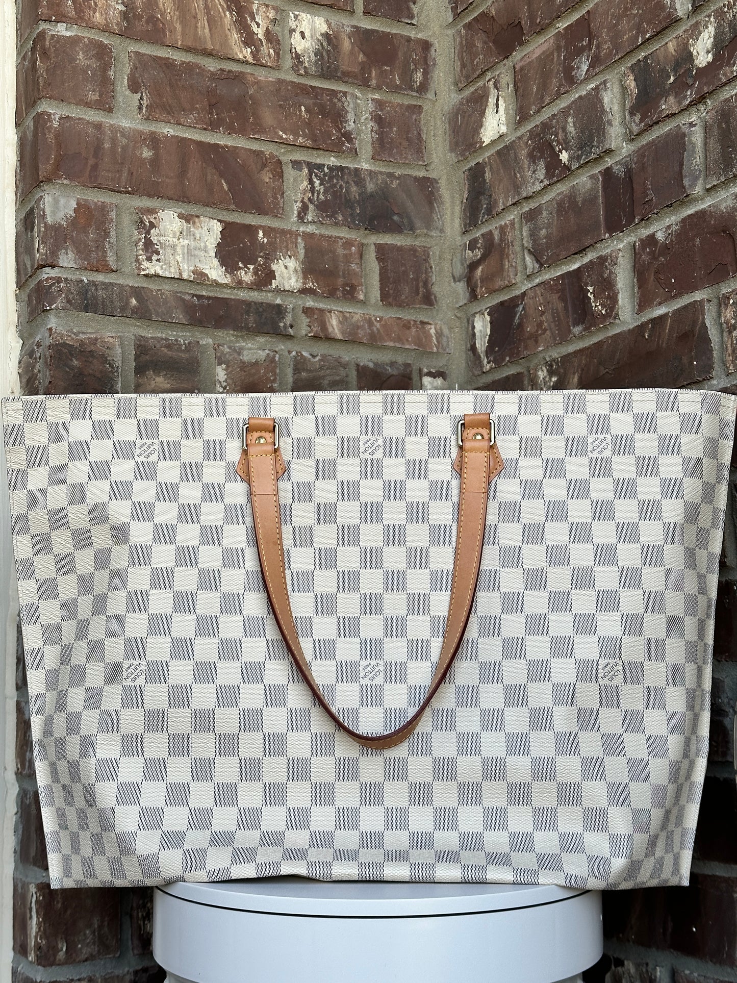 Louis Vuitton All In Handbag Damier Azur Canvas MM 67322