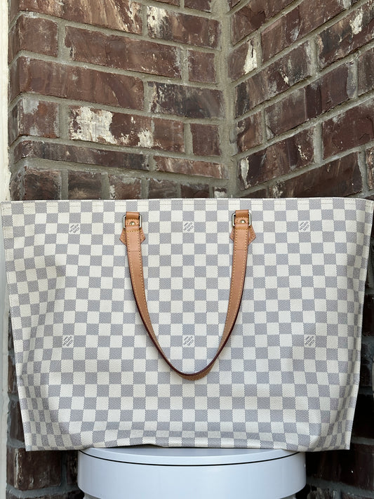 Louis Vuitton All In Handbag Damier Azur Canvas MM 67322