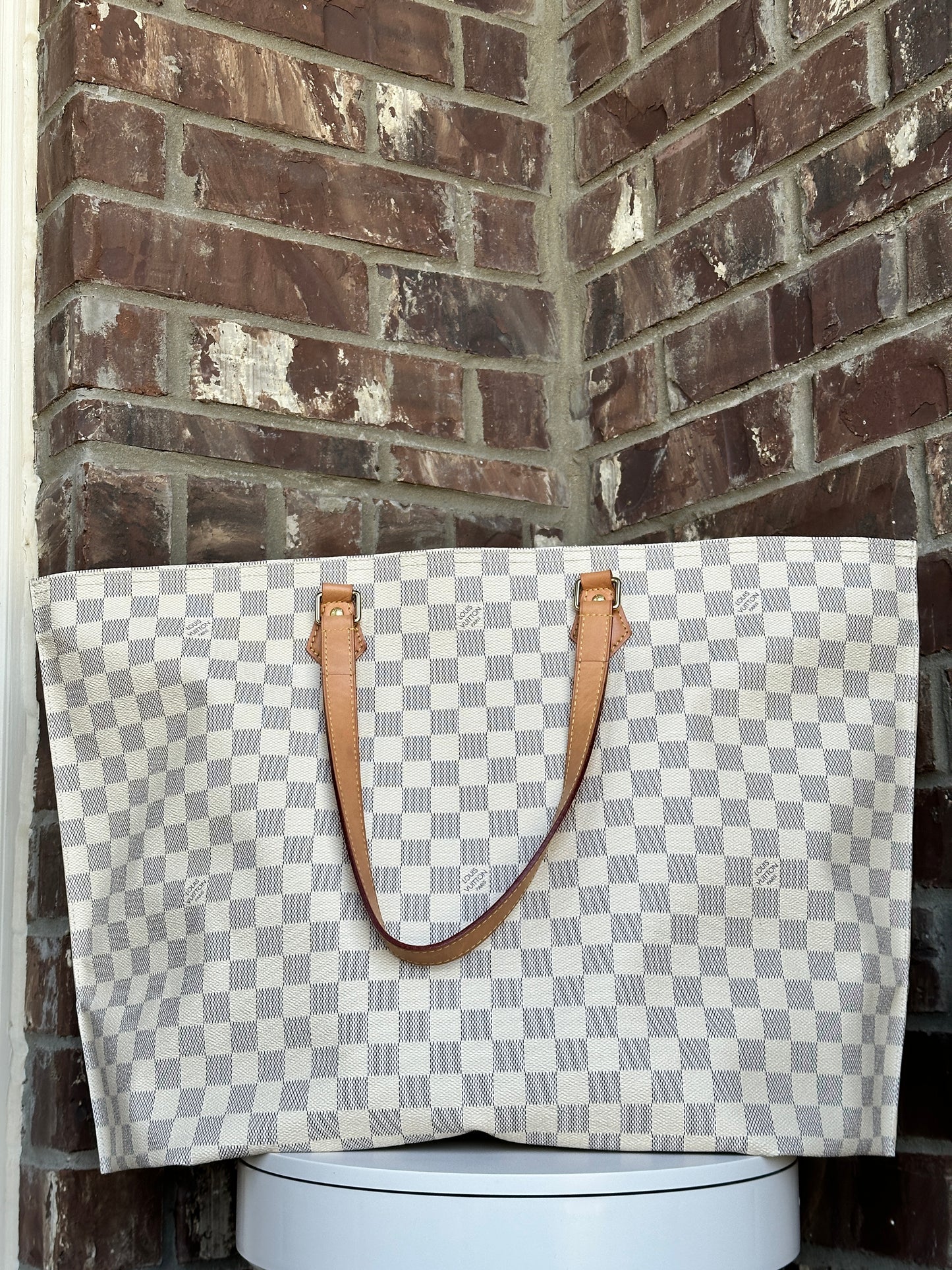 Louis Vuitton All In Handbag Damier Azur Canvas MM 67322