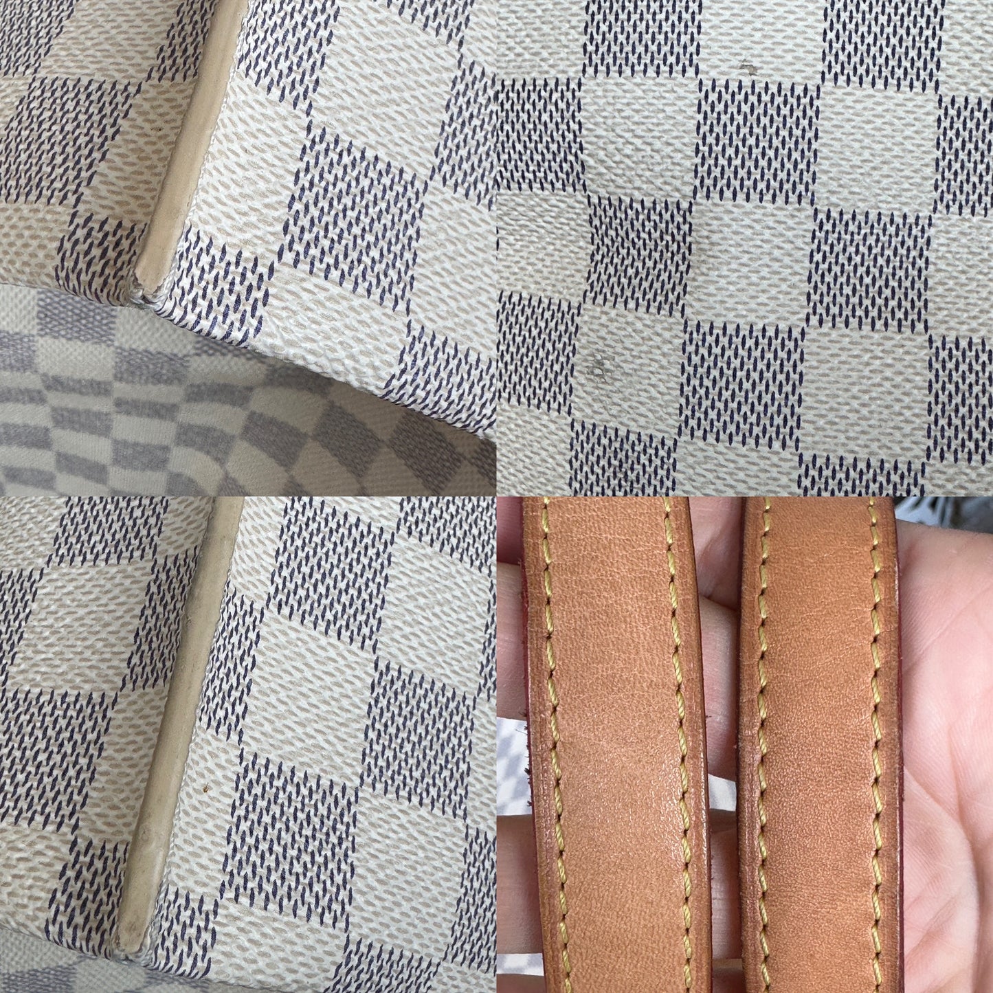 Louis Vuitton All In Handbag Damier Azur Canvas MM 67322