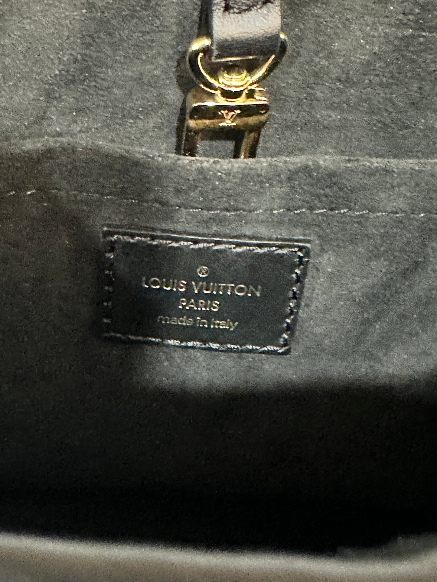 Louis Vuitton Petit Bucket NM Bag Raffia with Leather 64118