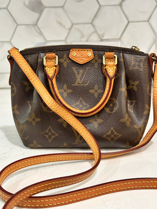 Louis Vuitton Turenne Handbag Monogram Canvas Nano 61149
