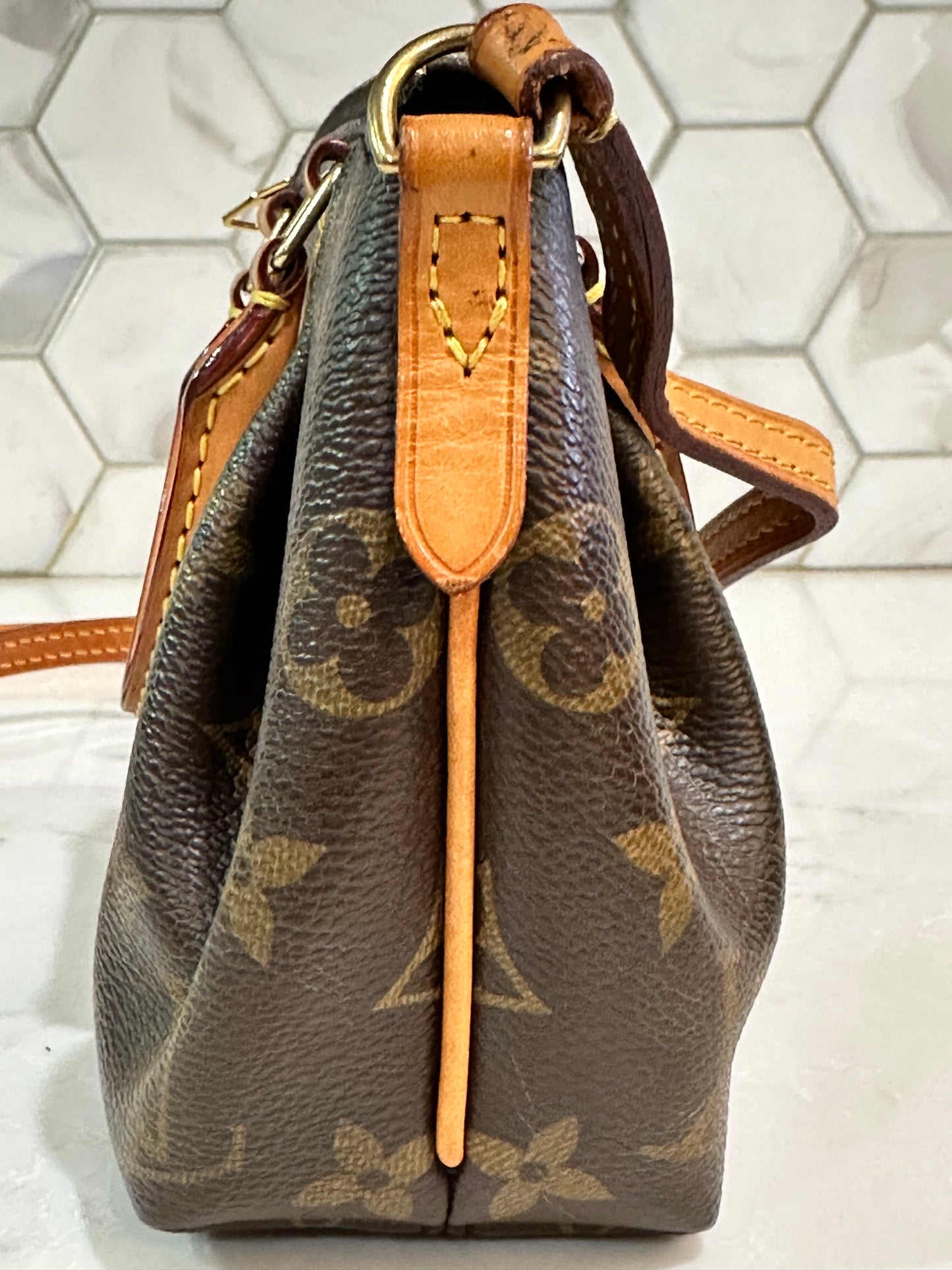 Louis Vuitton Turenne Handbag Monogram Canvas Nano 61149