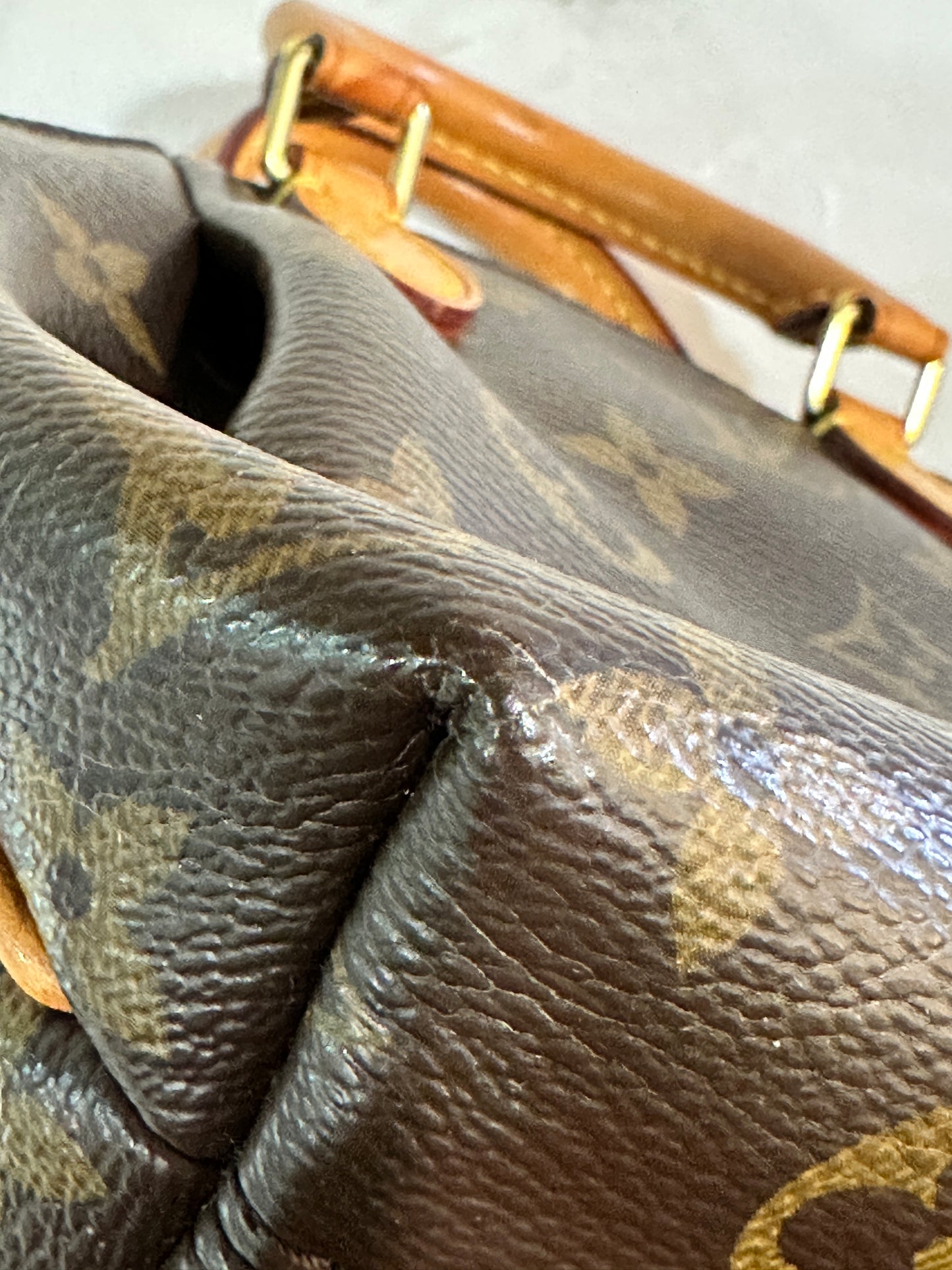 Louis Vuitton Turenne Handbag Monogram Canvas Nano 61149