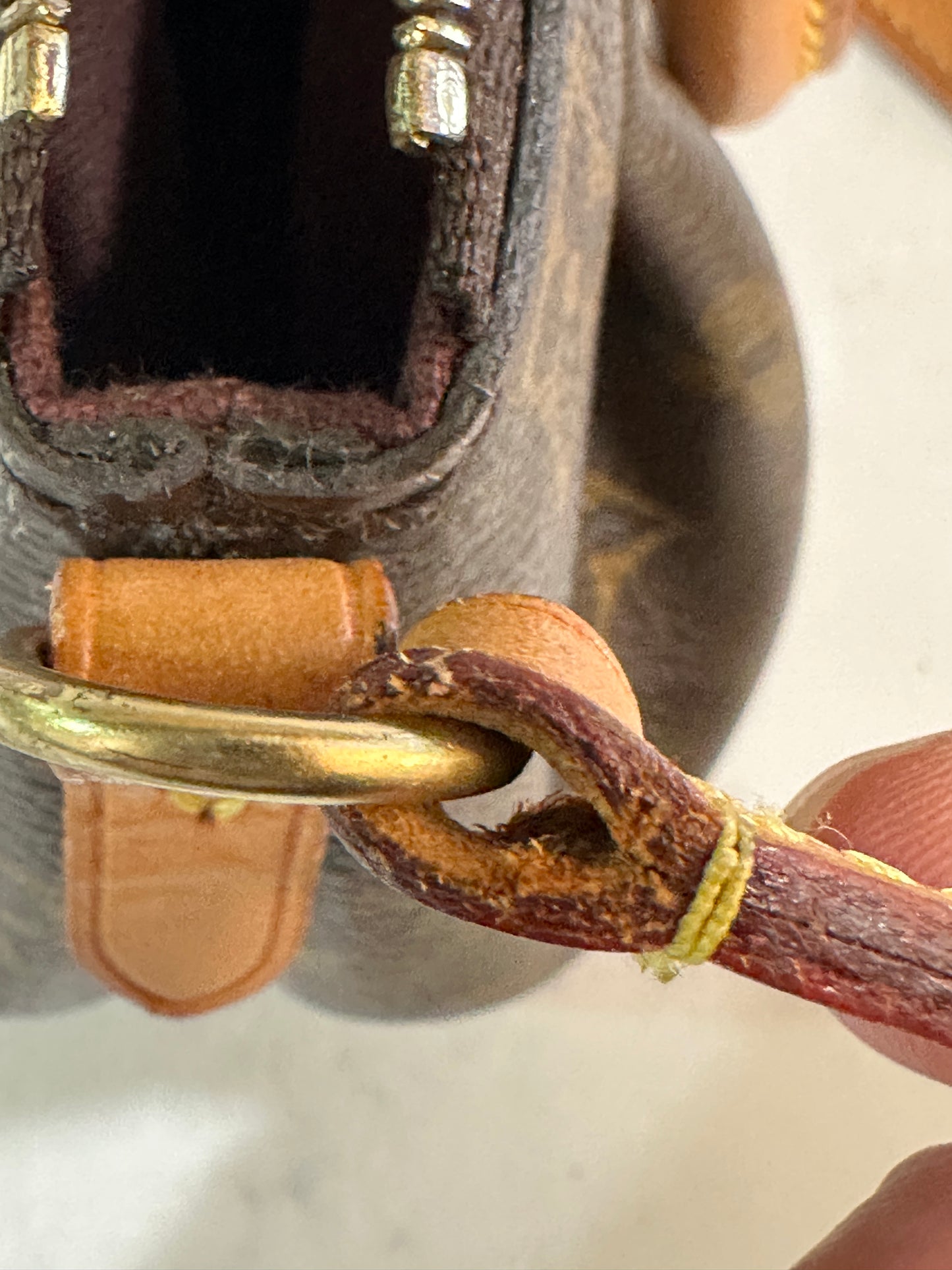 Louis Vuitton Turenne Handbag Monogram Canvas Nano 61149