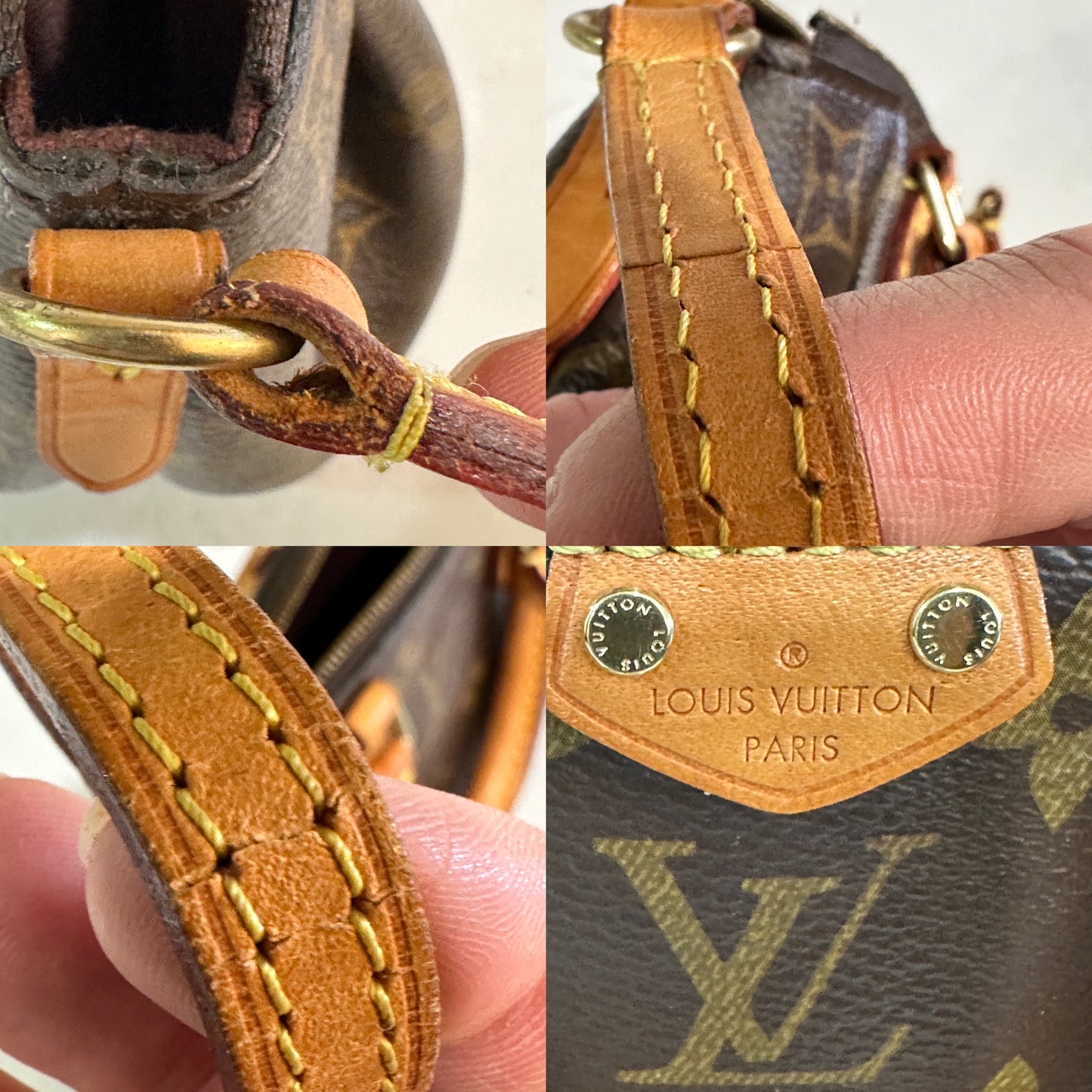 Louis Vuitton Turenne Handbag Monogram Canvas Nano 61149