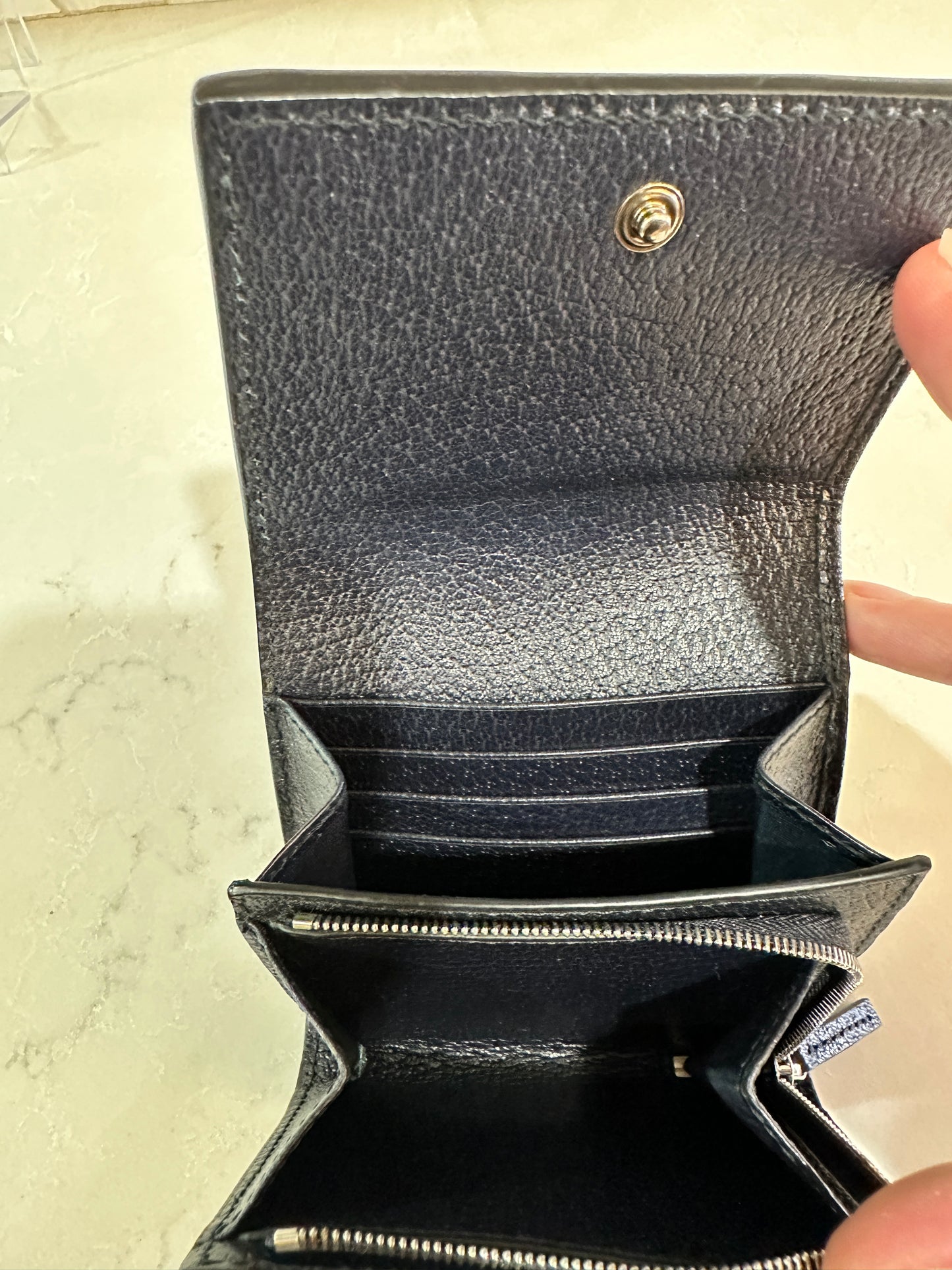 Gucci Ophidia GG Canvas Card Case Tri-Fold Wallet 59165