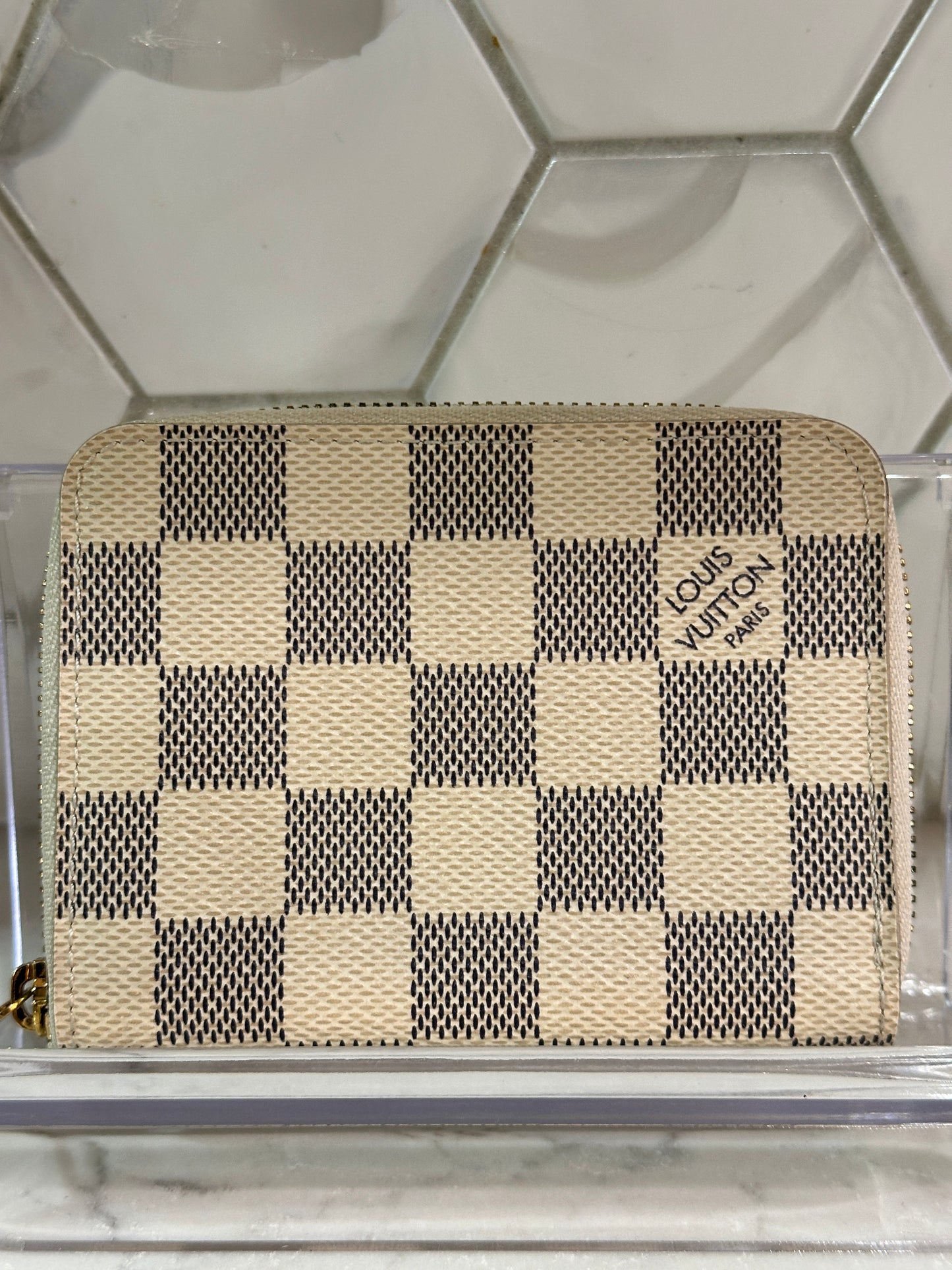 Louis Vuitton Zippy Coin Purse Damier Azur 57002