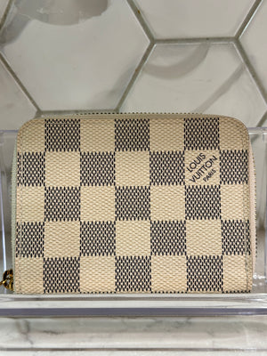 Louis Vuitton Zippy Coin Purse Damier Azur 57002