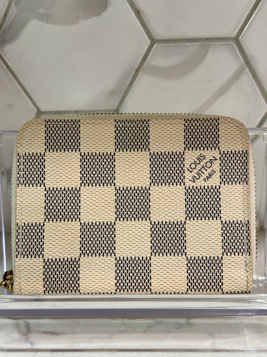 Louis Vuitton Zippy Coin Purse Damier Azur 57002