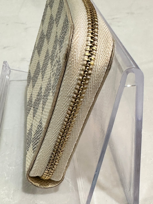 Louis Vuitton Zippy Coin Purse Damier Azur 57002