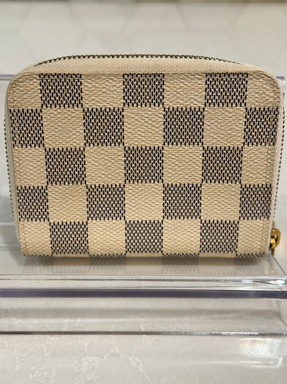 Louis Vuitton Zippy Coin Purse Damier Azur 57002