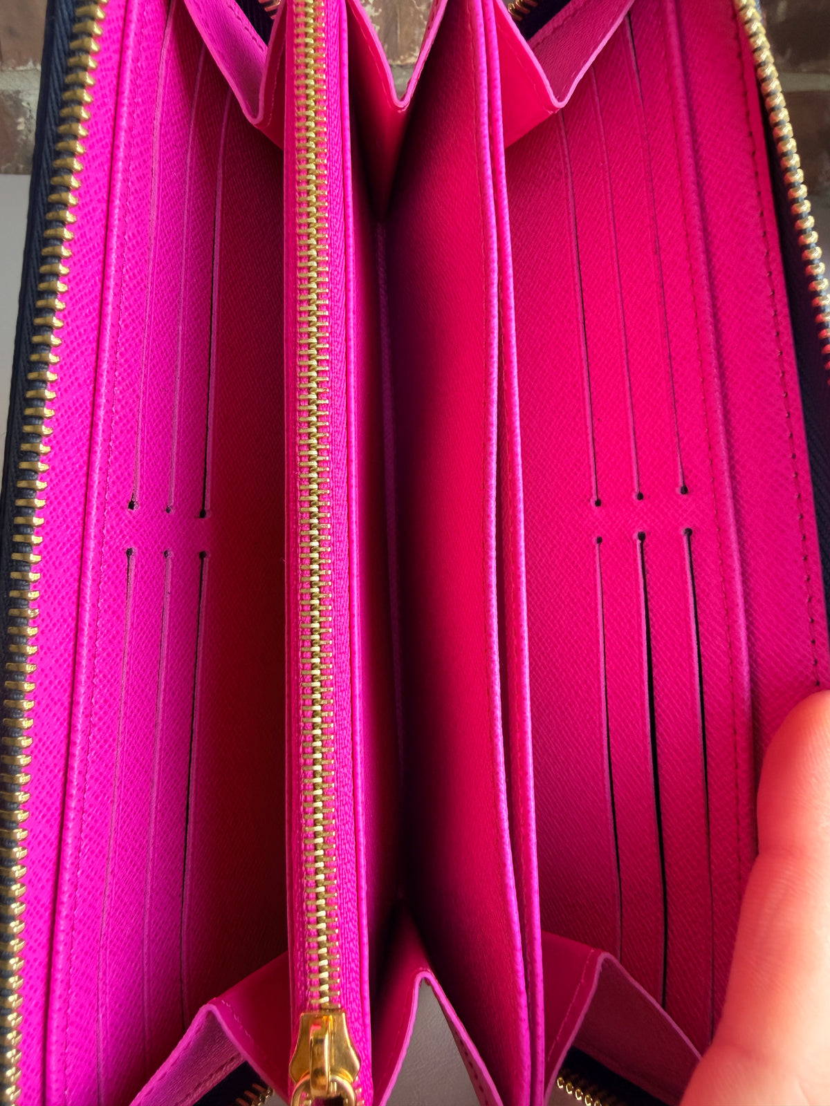 Louis Vuitton Midnight Fuschia Zippy Wallet 23456