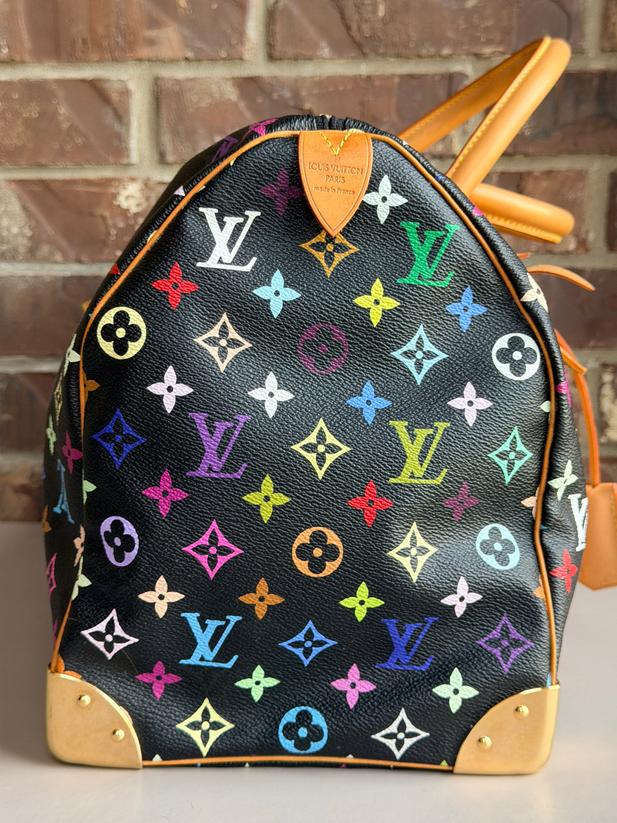 Louis Vuitton Keepall Black Multicolor 45	35734