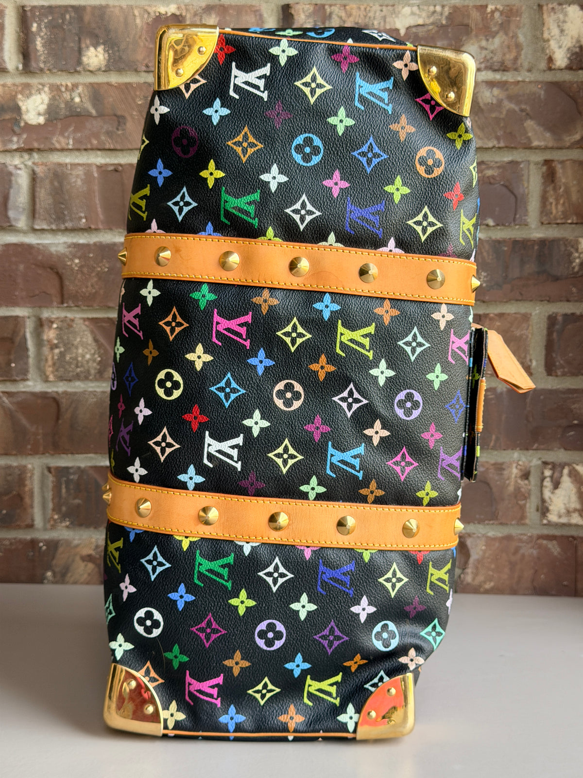 Louis Vuitton Keepall Black Multicolor 45	35734