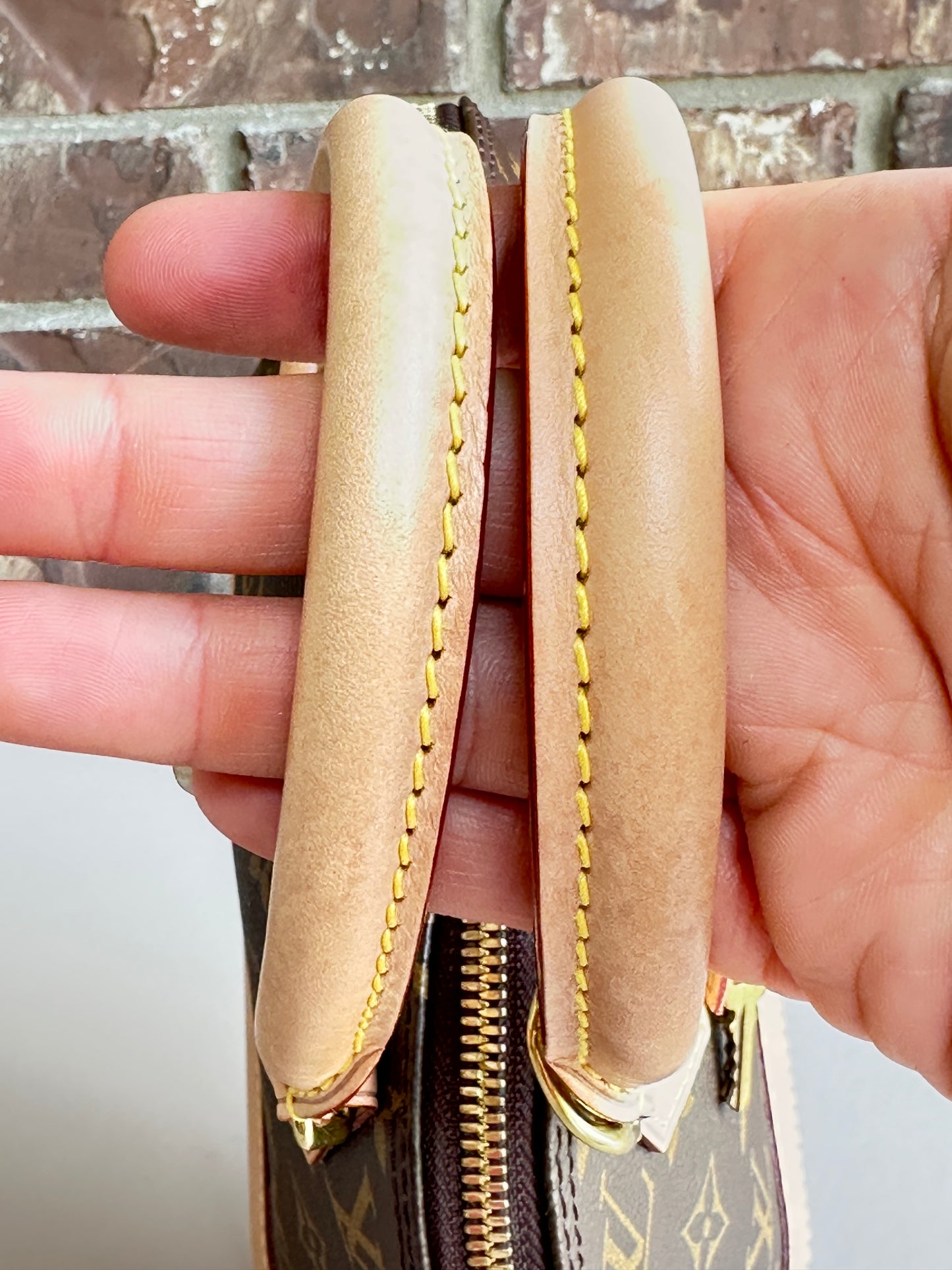 Louis Vuitton Alma Handbag Monogram Canvas BB Brown 92801