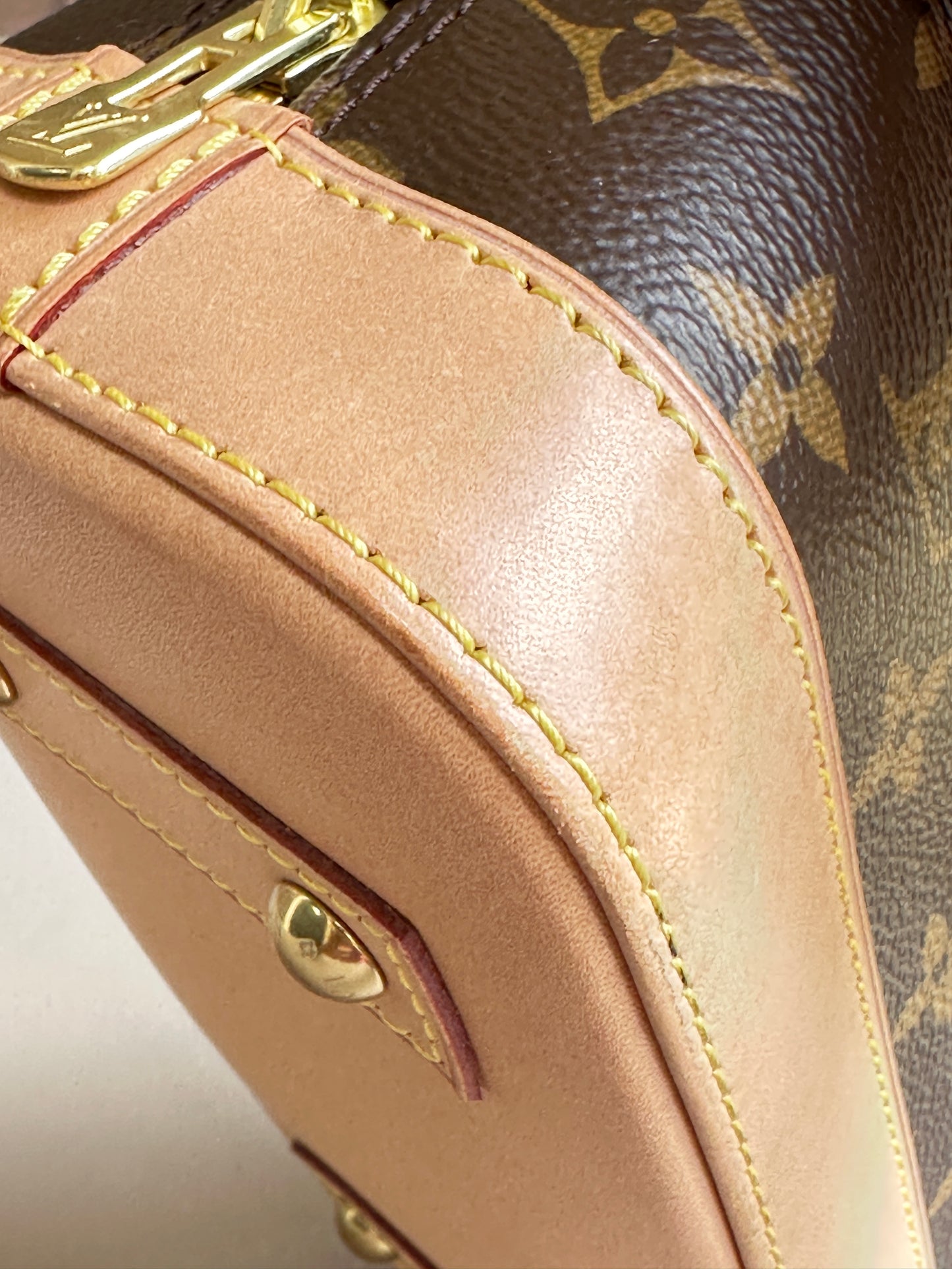 Louis Vuitton Alma Handbag Monogram Canvas BB Brown 92801