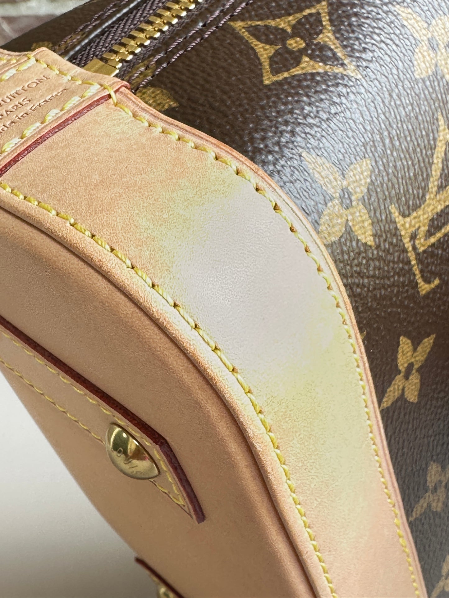 Louis Vuitton Alma Handbag Monogram Canvas BB Brown 92801