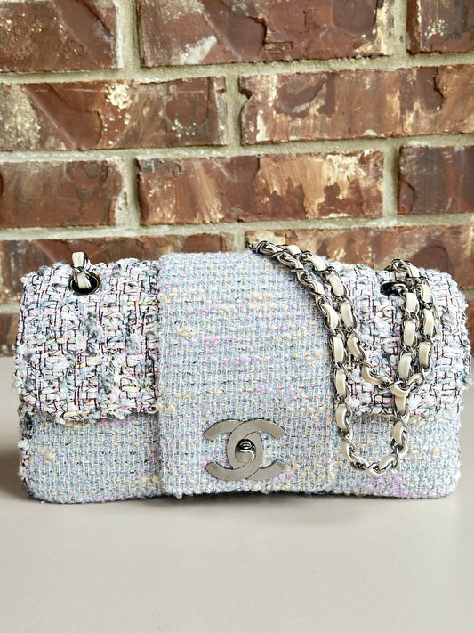 Chanel Fantasy Flap Bag Tweed Medium	Multicolor 74534