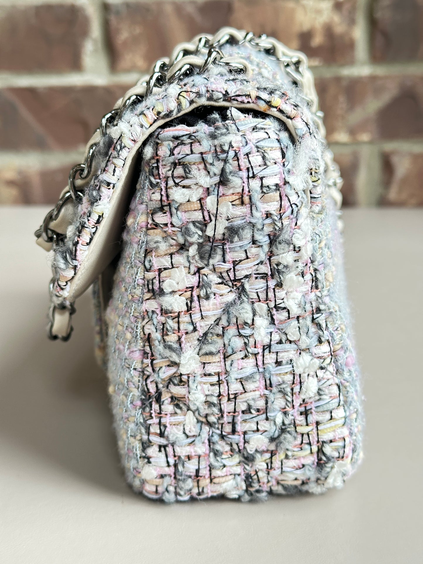 Chanel Fantasy Flap Bag Tweed Medium	Multicolor 74534
