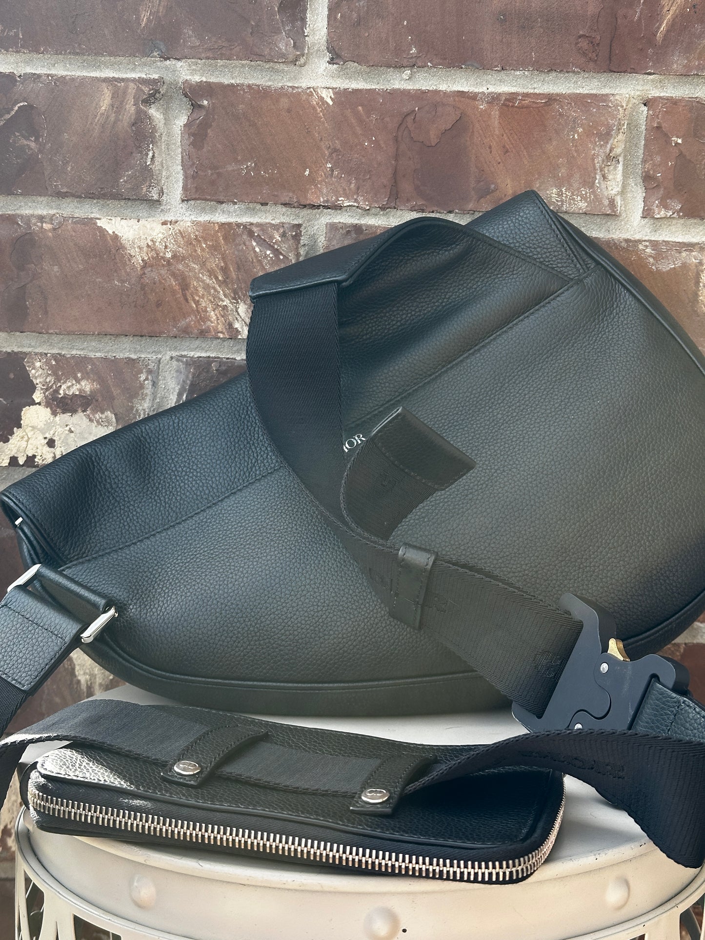 Christian Dior Saddle Crossbody Leather Maxi  60043