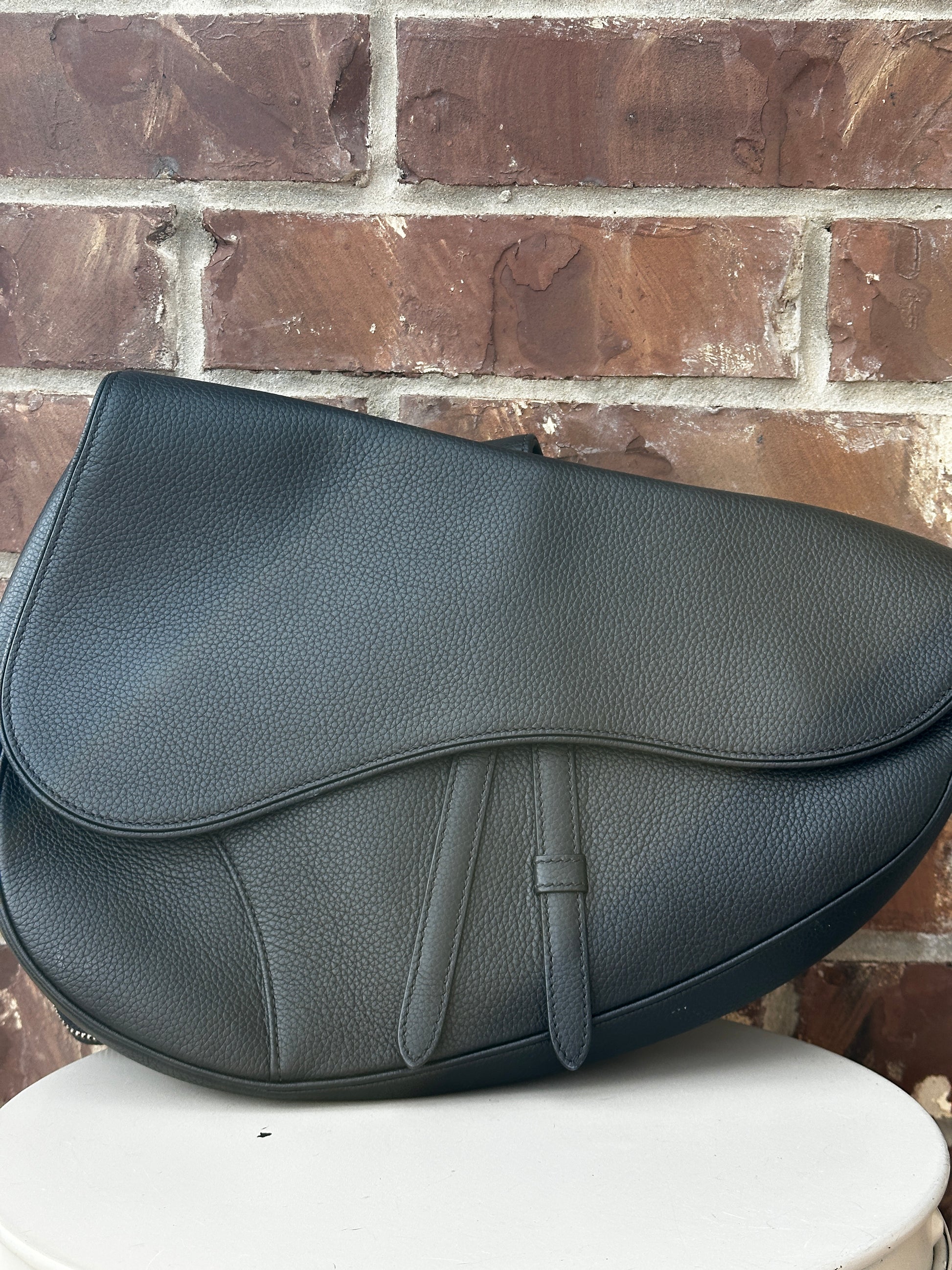 Christian Dior Saddle Crossbody Leather Maxi  60043