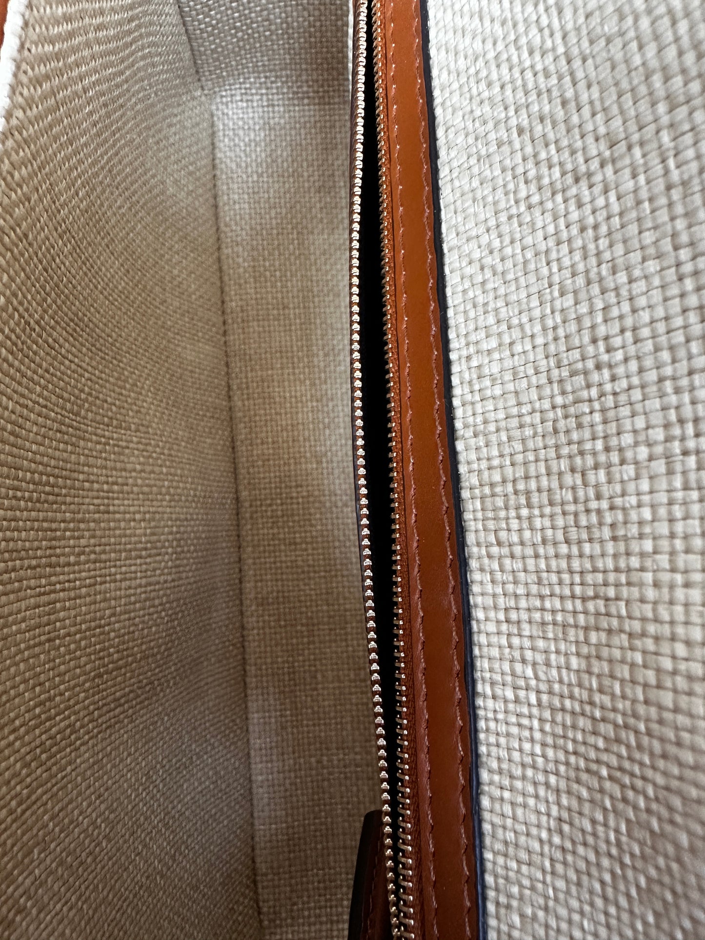 Fendi Baguette Zucca Embroidered Raffia Medium 51124