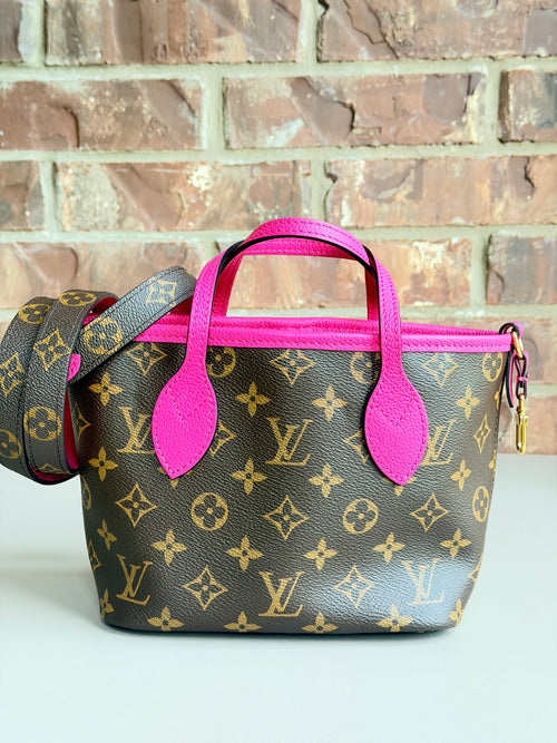 Louis Vuitton Monogram Neverfull Inside Out Bandouliere BB Rose Pondichery 59281