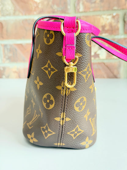 Louis Vuitton Monogram Neverfull Inside Out Bandouliere BB Rose Pondichery 59281