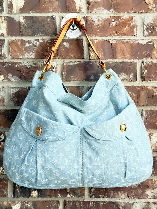 Louis Vuitton Daily Handbag Light Denim GM	74575