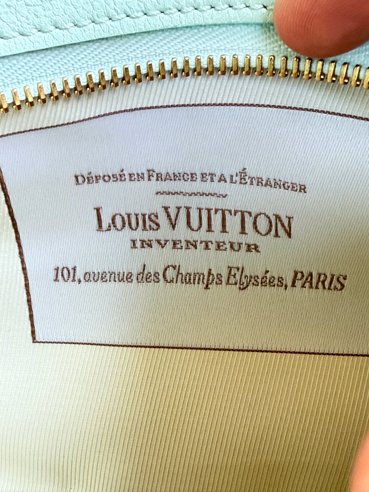 Louis Vuitton Pochette Accessoires Monogram Sabbia with Leather 71964