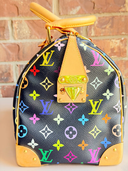 Louis Vuitton Monogram Multicolor Speedy 30 Black 48293