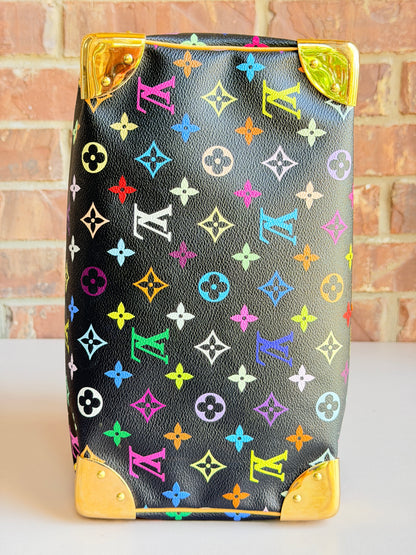 Louis Vuitton Monogram Multicolor Speedy 30 Black 48293
