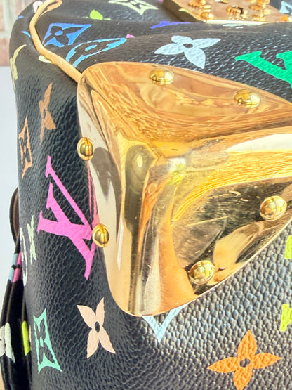 Louis Vuitton Monogram Multicolor Speedy 30 Black 48293