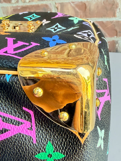 Louis Vuitton Monogram Multicolor Speedy 30 Black 48293