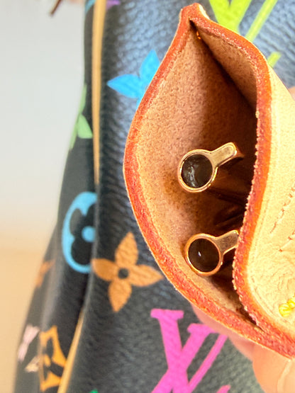 Louis Vuitton Monogram Multicolor Speedy 30 Black 48293