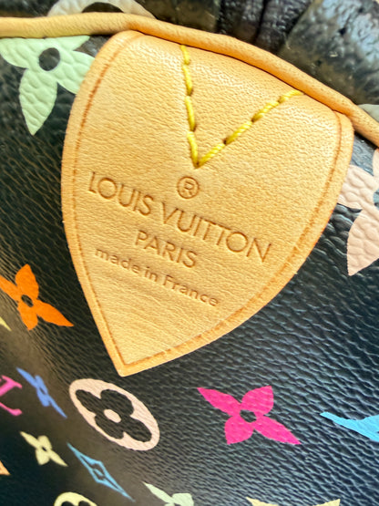 Louis Vuitton Monogram Multicolor Speedy 30 Black 48293