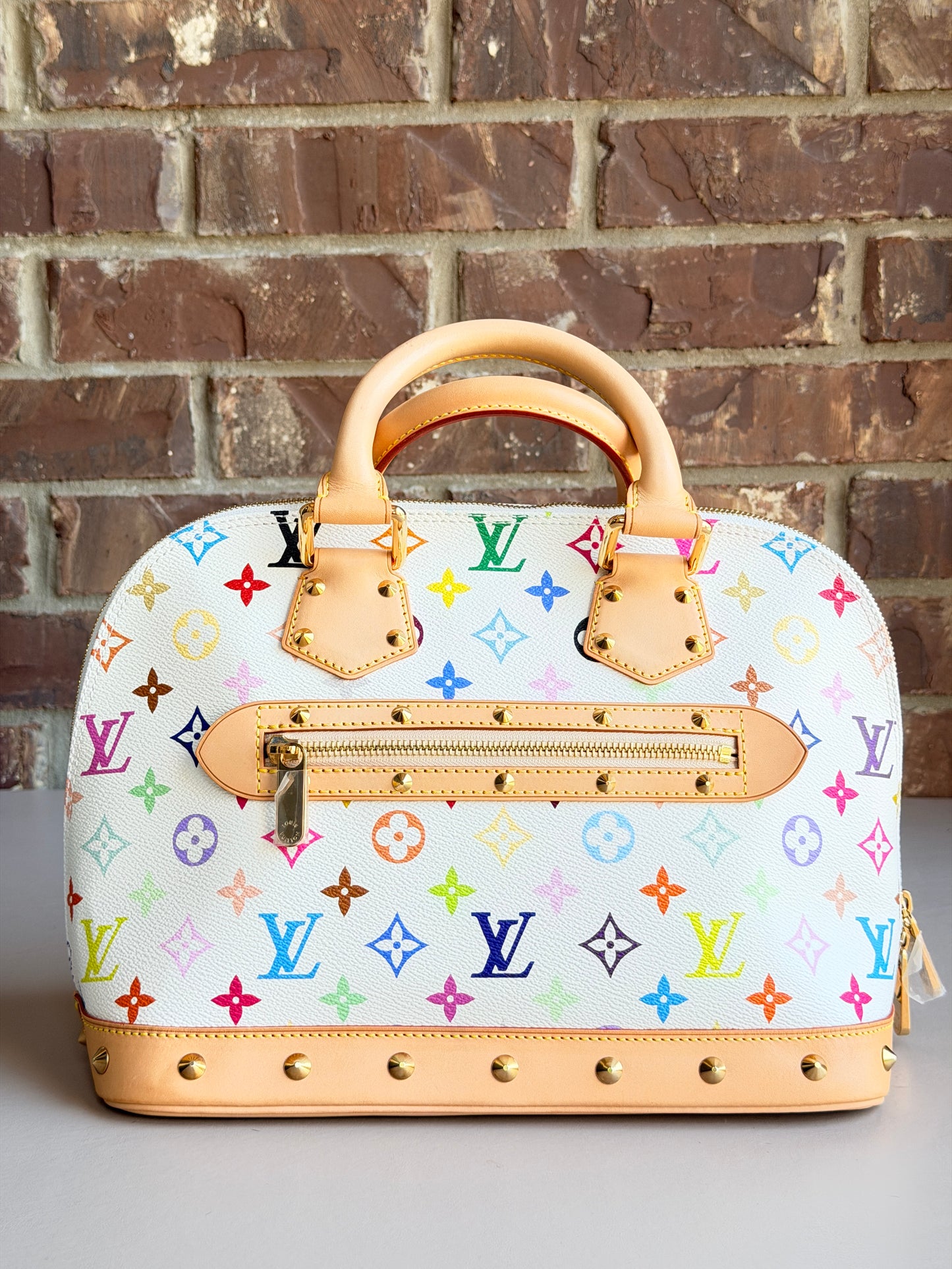 Louis Vuitton Alma White Multicolor 54892