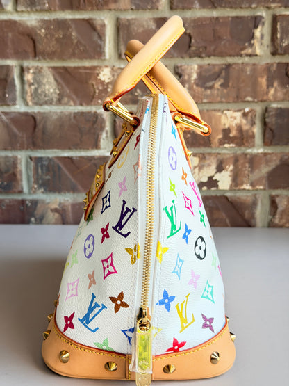 Louis Vuitton Alma White Multicolor 54892