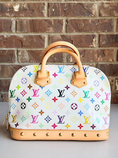 Louis Vuitton Alma White Multicolor 54892