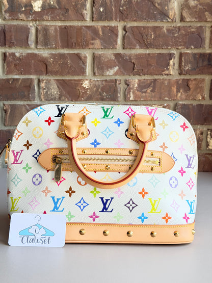Louis Vuitton Alma White Multicolor 54892