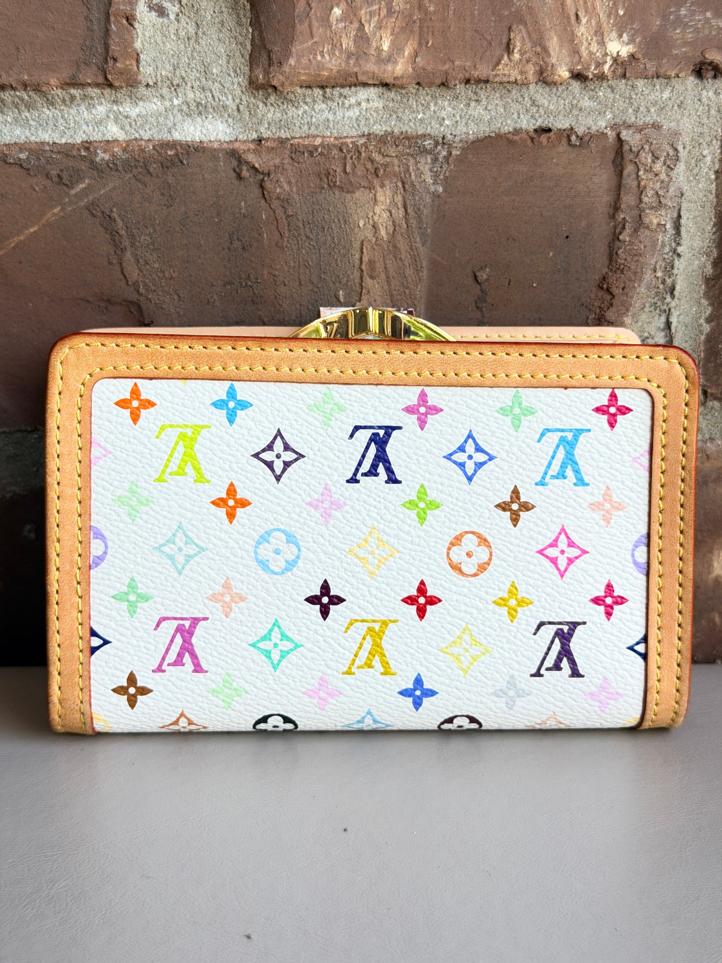 Louis Vuitton Monogram Multicolor French Purse Wallet 54018