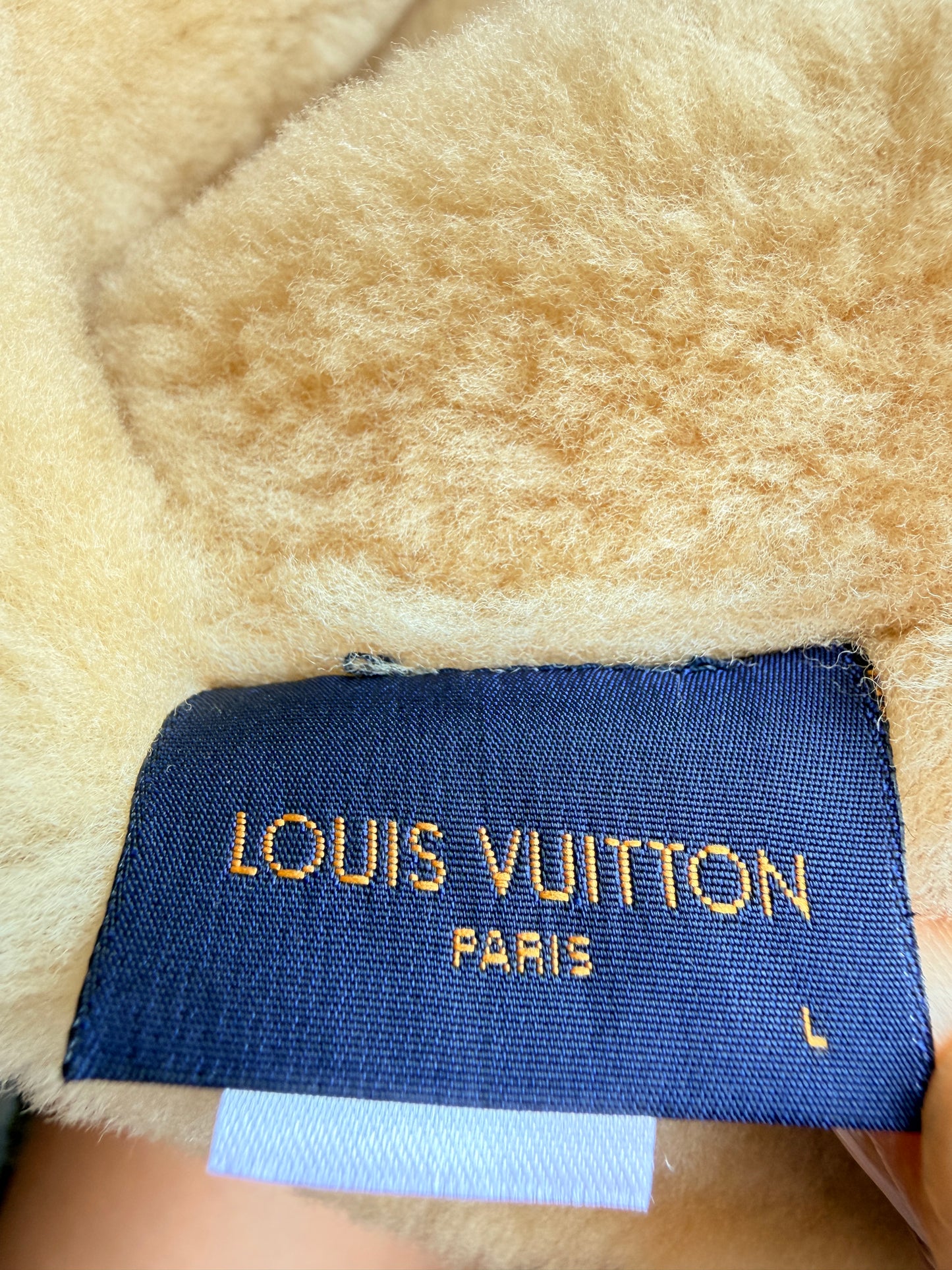 Louis Vuitton Bonnet Denim Bucket Hat With Sherling - Large 54268*