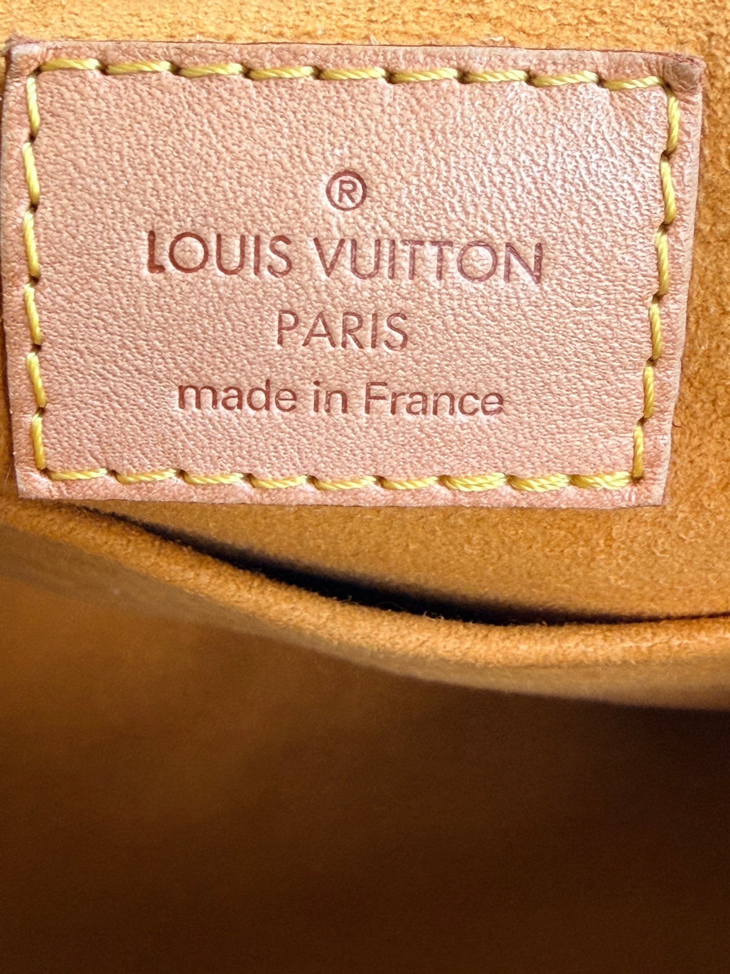 Louis Vuitton Baggy Handbag Denim PM	Blue 52384