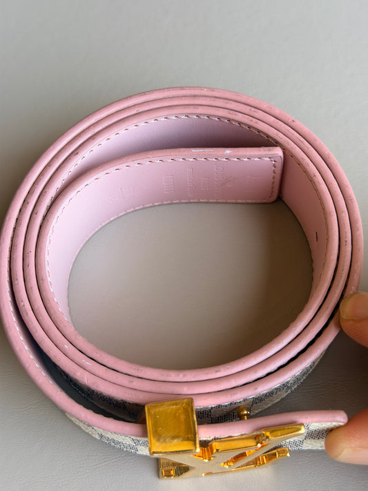 Louis Vuitton LV Initials Belt Damier Azur Size 80 - 29405