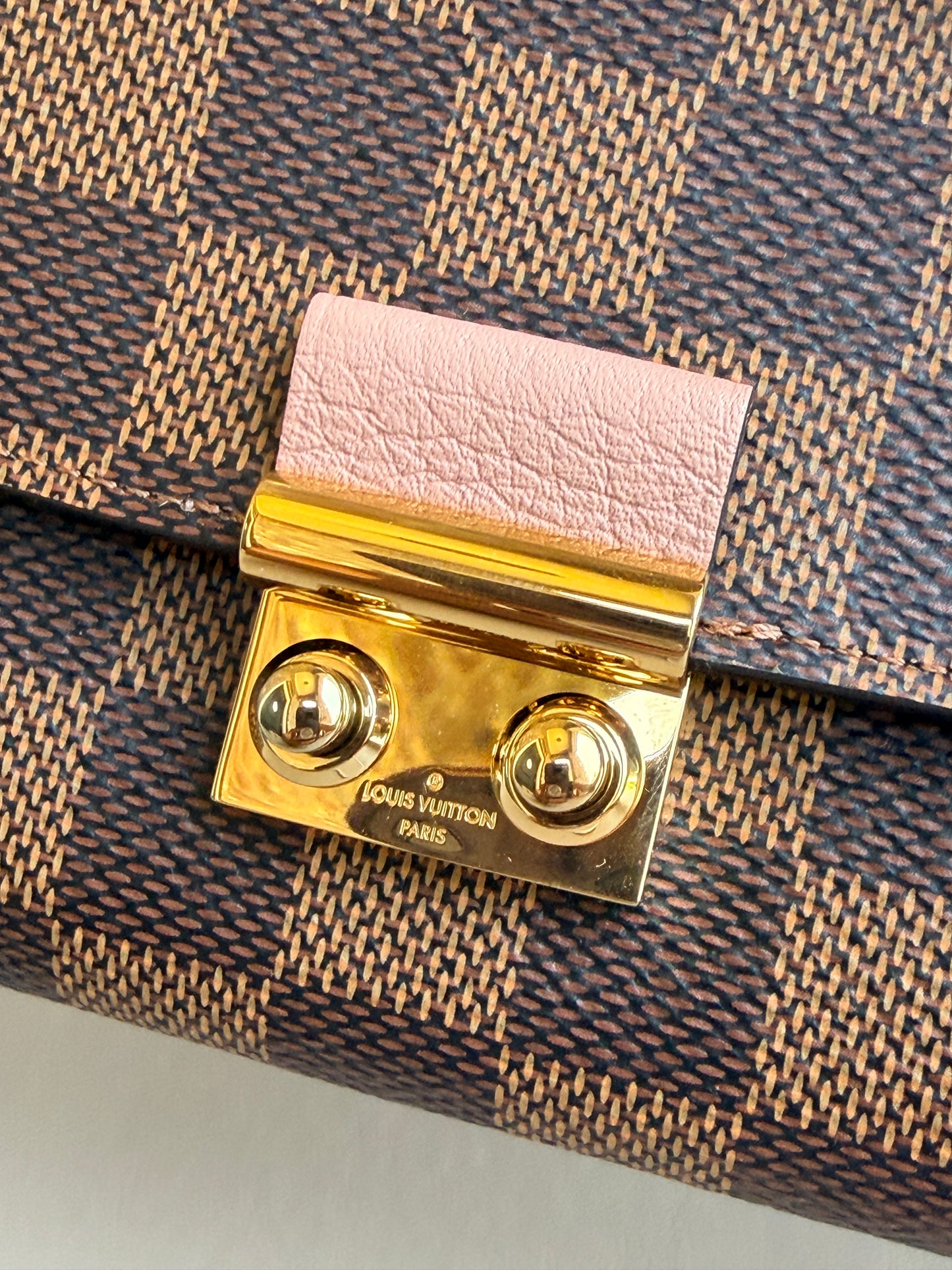 Louis Vuitton Croisette Chain Wallet Damier Ebene 47392
