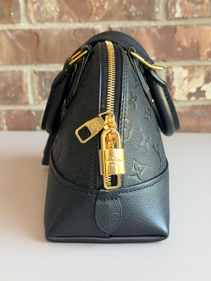 Louis Vuitton Neo Alma Handbag Monogram Empreinte Leather BB Black 82972