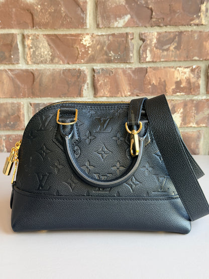 Louis Vuitton Neo Alma Handbag Monogram Empreinte Leather BB Black 82972